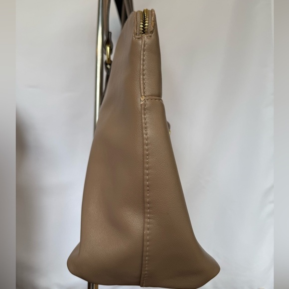 Steve Madden Taupe Faux Leather Tote Bag - Picture 5 of 9